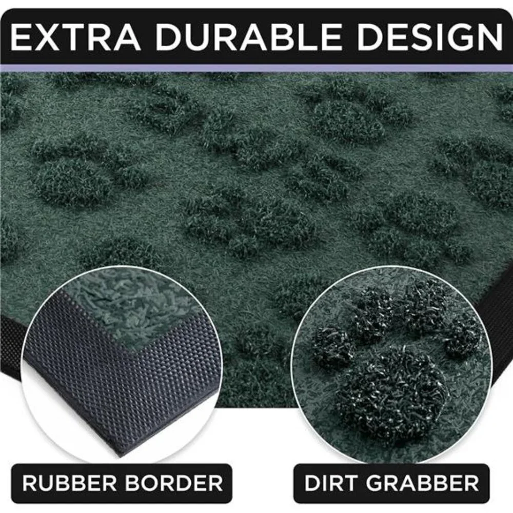 Extra Durable Door Mat - 30'’x17'’- Anti Slip Rubber Backing Front Door Mat